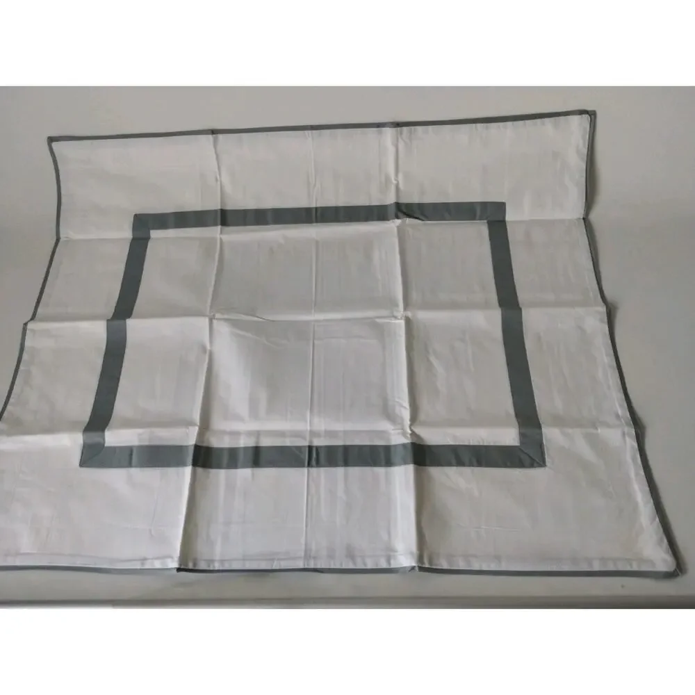 Pottery Barn Series One Morgan Sham Standard - White - Blue Trim 26 x 20